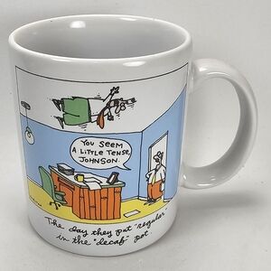 The day they put regular in the decaf pot Hallmark shoebox greetings mug